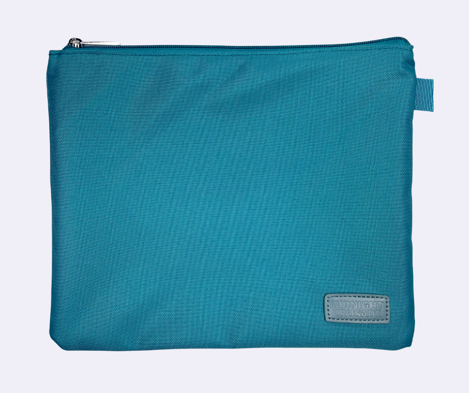 blue bikini bag on a white background